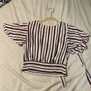 Striped crop top